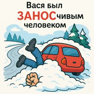 Вася был заносчивым человеком